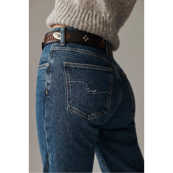 We The Free Size 29 Free People Risk Taker Mid-Rise Jeans Be Bold Dark Wash - Picture 2 of 10